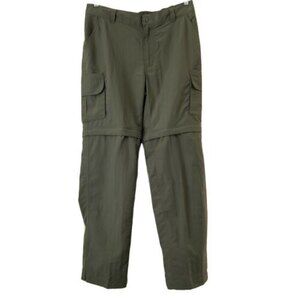 Cabela’s Pants Classic Fit Convertible Green Zip To Shorts Outdoor L